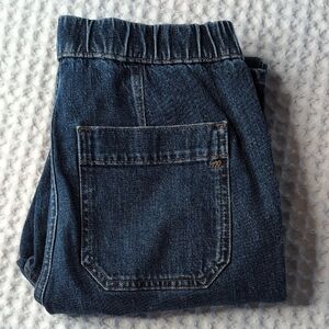 Madewell High Rise Dark Blue Elastic Waist Jeans